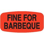 Fine for Barbeque Label
