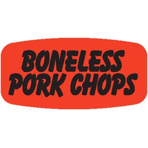 Boneless Pork Chops Label