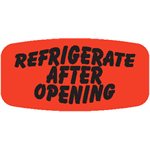 Refrigerate After Opening Label
