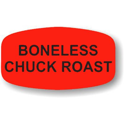 Boneless Chuck Roast Label