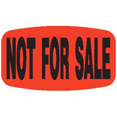 Not for Sale Label