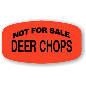 Not for Sale Deer Chops Label