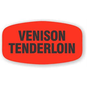 Venison Tenderloin Label