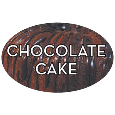 Chocolate Cake Label
