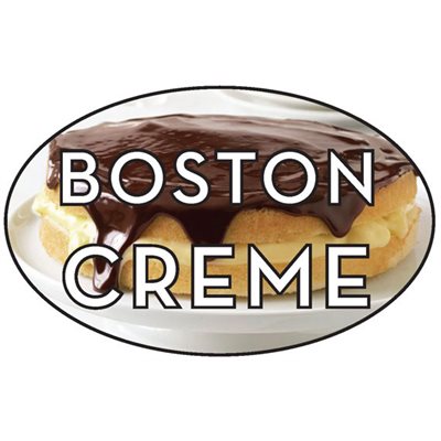 Boston Creme Label