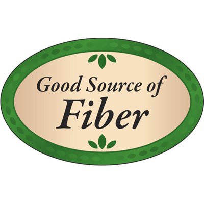 Good Source of Fiber Label