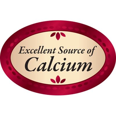 Excellent Source of Calcium Label
