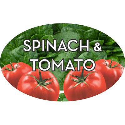 Spinach & Tomato Label
