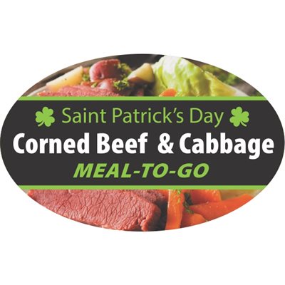 Saint Patricks Day / Corned Beef...Meal-To-Go Label
