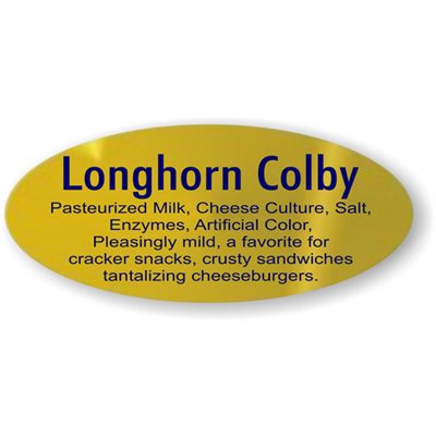 Longhorn Colby w / ing Label