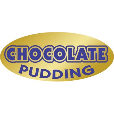 Chocolate Pudding Label