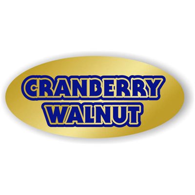 Cranberry Walnut Label