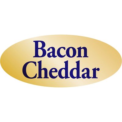 Bacon Cheddar Label