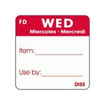 Wed Miercoles MercRedi Label