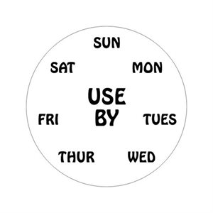 Use By (Day Clock) Label