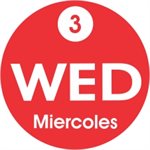 Wed 3 Miercoles Label