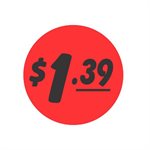 $1.39 Bullseye Label