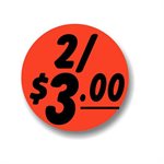 2 / $3.00 Bullseye Label