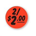 2 / $2.00 Bullseye Label