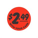 $2.49 with your card Bullseye Label
