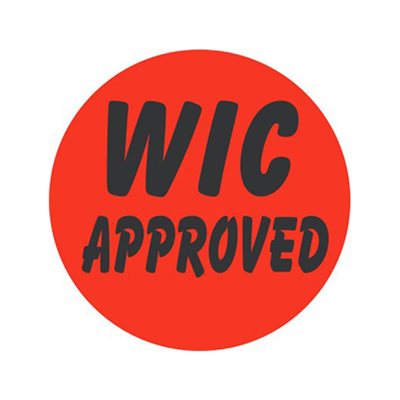 WIC Approved Bullseye Label