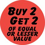 Buy 2 Get 2 of Equal or Lesser Value - 1.25" circle label