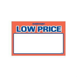 Sign Card 5.5 x 3.5 Everyday Low Price 
