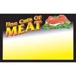 Sign Card 5.5 x 3.5 Fine Cuts of Meat 