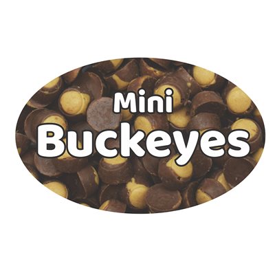 Mini Buckeyes (Candy) Flavor Label